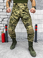Военные тактические штаны рип-стоп весна пиксель с наколенниками водонепроницаемые, Брюки пиксель демисезонные