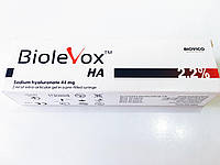 BIOLEVOX 2.2 %. Гіалуронат натрію 44 мг. 2,0 мл внутрішньосуглобового гелю у шприці