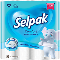 Selpak Pro. Comfort Папір туалетний целюлозний 2-х шар. 32шт (3шт/ящ)