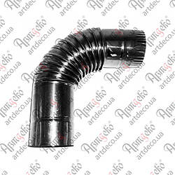 Коліно для димоходу одностінне d-100х250х5 Арт. 90,850