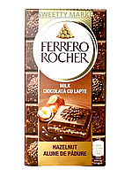 Молочный шоколад Ferrero Rocher с лесными орехами, 90 г