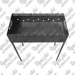 Мангал розкладний розбірний портативний кований 700х620х320х1,2  Арт: 69.103