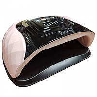 Тор! Лампа LED UV лед уф SUN G4 Max 72вт для маникюра, наращивания ногтей, гель лак 72 диода Розовая с чёрным