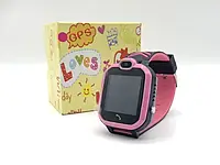 Детские Смарт-часы с GPS Smart KID-04 Розовые с фиолетовым