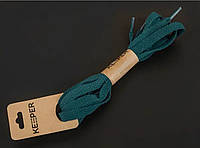 Шнурки 100см плоские 8 мм Keeper сине-зеленый