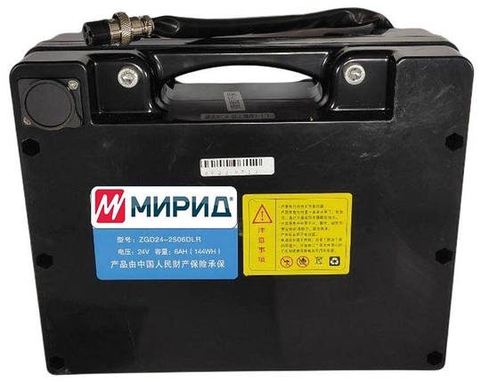 Акумулятор літієвий для інвалідного візка MIRID D-806 (24В, 6Аг, 144Втг), фото 2