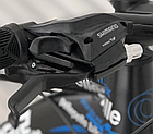 Велосипед гірський TopRider 611 24" рама 14 обладнання Shimano Синій, фото 3
