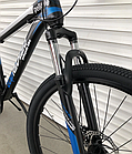 Велосипед гірський TopRider 611 24" рама 14 обладнання Shimano Синій, фото 4
