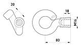 Гак-гайка e.nut.hook.pro.38.16, D38, М16  E.NEXT, фото 2