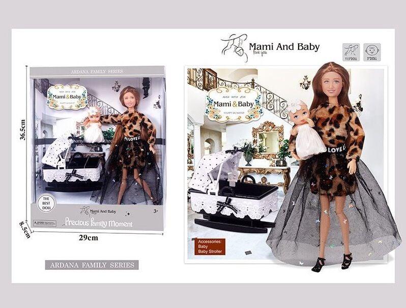 Лялька модниця (висота 30 см, немовля, знімне взуття, аксесуари, люлька) A 793-1, фото 1