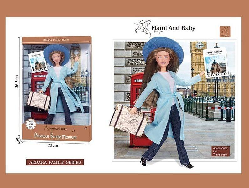 Лялька модниця (висота 30 см, шарнірні суглоби, окуляри, взуття) A 791-1, фото 1