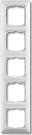 Рамка 5 постов ABB Busch Jaeger Basic 55 2515-91-507 Белый (2CKA001725A1483)