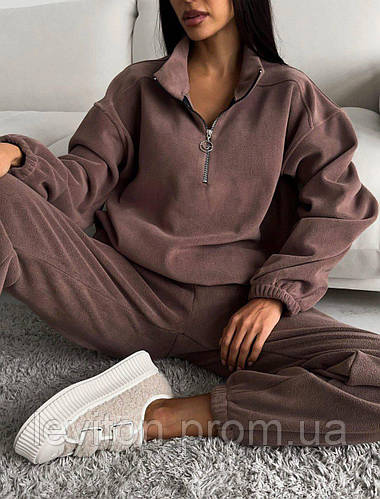 Теплый женский флисовый спортивный костюм из флиса (ID#2074009830 ...