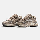 Чоловічі / жіночі кросівки New Balance 9060 Beige Brown, коричневі замшеві кросівки нью беланс 9060 ню беленс, NB 9060 нб, фото 2