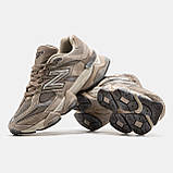Чоловічі / жіночі кросівки New Balance 9060 Beige Brown, коричневі замшеві кросівки нью беланс 9060 ню беленс, NB 9060 нб, фото 5