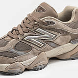 Чоловічі / жіночі кросівки New Balance 9060 Beige Brown, коричневі замшеві кросівки нью беланс 9060 ню беленс, NB 9060 нб, фото 9
