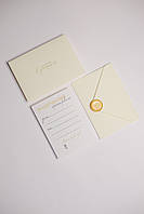 Подарочный сертификат в размере C6 11 на 16 см конверт и карточка плотный картон