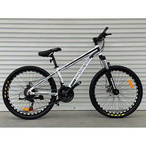 Велосипед гірський алюмінієвий Toprider 680 24" рама 14, обладнання Shimano Білий. Зріст 130-165см