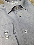 Чоловіча сорочка блакитного джинсового кольору, фото 2