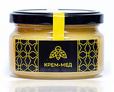 Набір крем меду 4 смаки: крем мед, полуниця, малина, чорниця 300 г/банка ТМ Ahimsa, фото 2