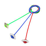 Світна скакалка крутилка з коліщатком на одну ногу дитяча, Нейроскакалка для дітей, Скакалки світяться, фото 2