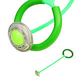 Світна скакалка крутилка з коліщатком на одну ногу дитяча, Нейроскакалка для дітей, Скакалки світяться, фото 8