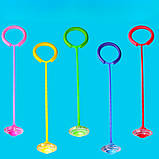 Світна скакалка крутилка з коліщатком на одну ногу дитяча, Нейроскакалка для дітей, Скакалки світяться, фото 10