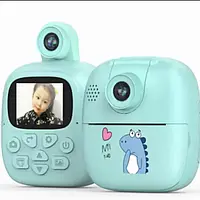 Детский фотоаппарат моментальной печати Kid Joy Print Cam, бирюзовая