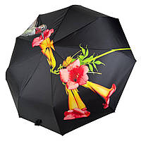Женский зонт-автомат в подарочной упаковке с платком экзотический принт от Rain Flower 01010-3