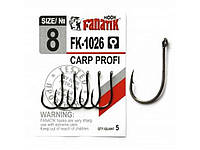 Крючок рыболовный (для рыбалки) CARP PROFI №8 5шт/уп. арт.FK-1026 ТМ FANATIK OS