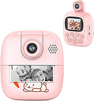 Детская камера c печатью фотографий Kid Joy Print Cam, розовая