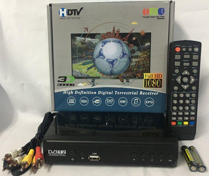 Цифровий ефірний ТВ-тюнер Set Top HDTV DVB-T2, фото 1
