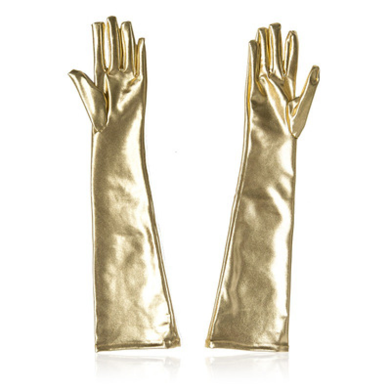 Flirt golden gloves hot female apparatus five finger gloves sonia.com.ua