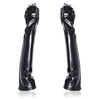 Flirt black gloves hot female apparatus five finger gloves sonia.com.ua