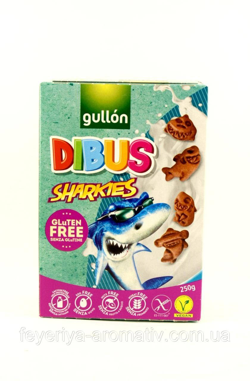 Шоколадне дитяче печиво Gullon Dibus Sharkies, 250гр