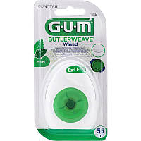 Зубна нитка GUM Butlerweave Mint Waxed, м'ятна вощена, 55м