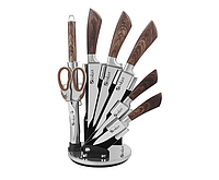 Набір кухонних ножів на підставці UNIQUE UN-1833 (9 предметів)