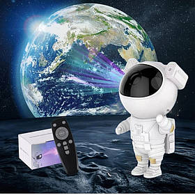 Нічник Астронавт на місяць лазерний проектор зоряного неба Космонавт з пультом і з таймером