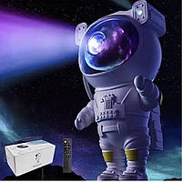 Нічник Астронавт на місяць з пультом та з таймером Космонавт лазерний проектор зоряного неба