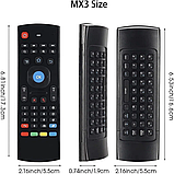 Пульт Air mouse MX3 з гіроскопом, бездротова клавіатура, аеромиш для Android Smart TV та ін., фото 4
