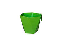 Цветочный горшок пластик для зелени ХЕЦА 125 39-свет зеленый 636-39 1,2л ТМ LAMELA OS