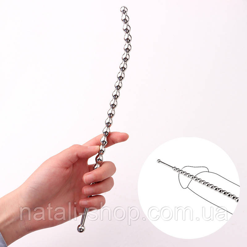 Уретральний катетер металевий Stainless steel penis plug 5мм, 6мм, 10мм, фото 1