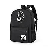 Фосфорний рюкзак шкільний портфель чоловічий жіночий світиться MUSIC з гітарою, фото 2