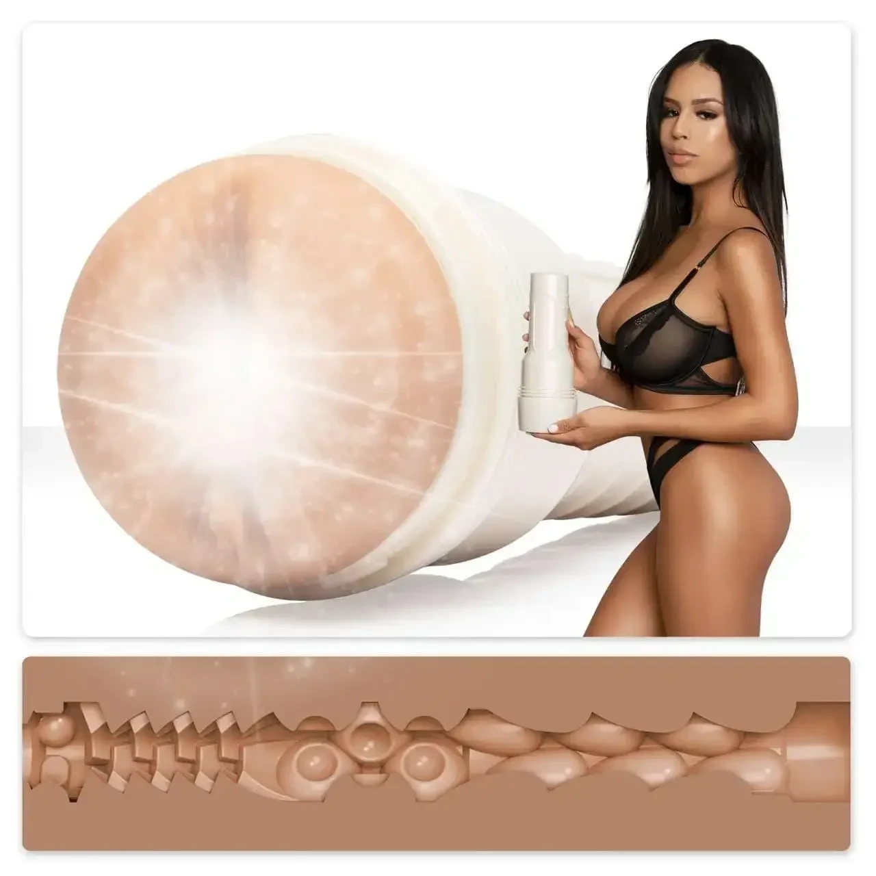 Мастурбатор Fleshlight Girls: Autumn Falls - Peaches, за зліпком ануса, дуже ніжний Кітті