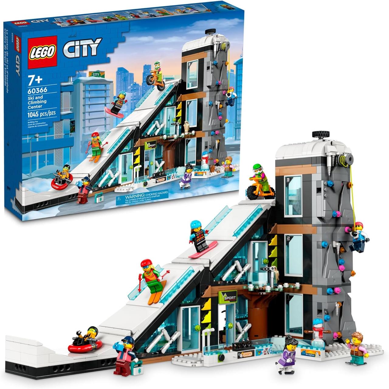 Конструктор Лего Сіті Лижний і скелелазний центр Lego City Ski and Climbing Center 60366