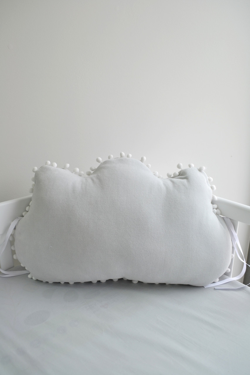 Бампер-подушка Twins Маршмелоу, Cloud light grey