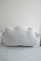 Бампер-подушка Twins Маршмелоу Cloud, light grey