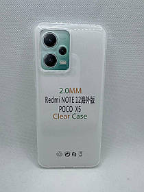 Прозорий силіконовий чохол 2 мм. для Xiaomi Redmi Note 12 5G
