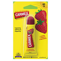 Бальзам для губ зі смаком полуниці Carmex Tube Strawberry SPF15 Blister Pack 10 г Туба