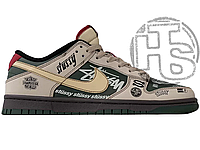 Мужские кроссовки Nike Dunk Low x Stussy BMW M3 Beige Green Black ALL14559